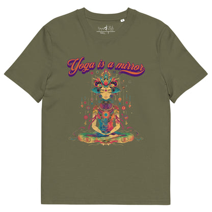 Unisex - Bio - Baumwoll - T-Shirt Yoga is a Mirror - YogaStylz