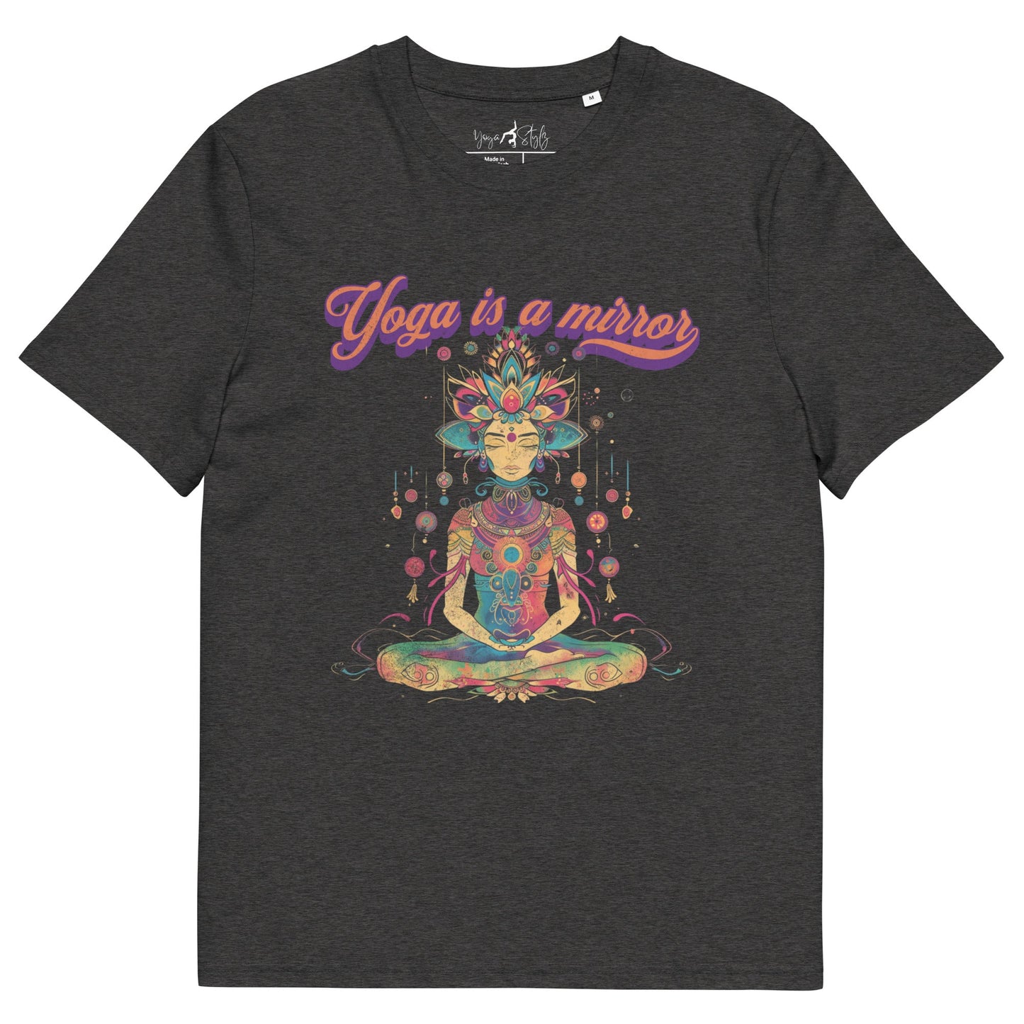 Unisex - Bio - Baumwoll - T-Shirt Yoga is a Mirror - YogaStylz