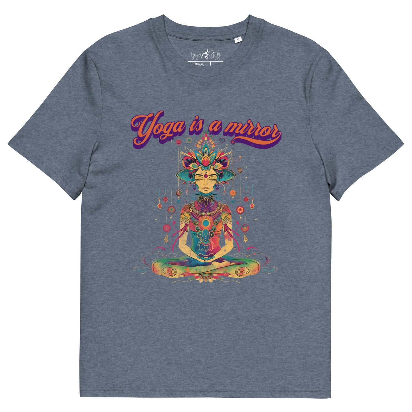 Unisex - Bio - Baumwoll - T-Shirt Yoga is a Mirror - YogaStylz