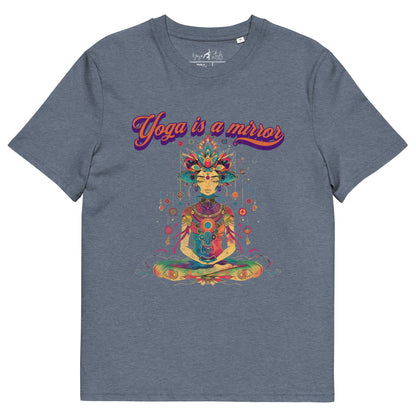 Unisex - Bio - Baumwoll - T-Shirt Yoga is a Mirror - YogaStylz
