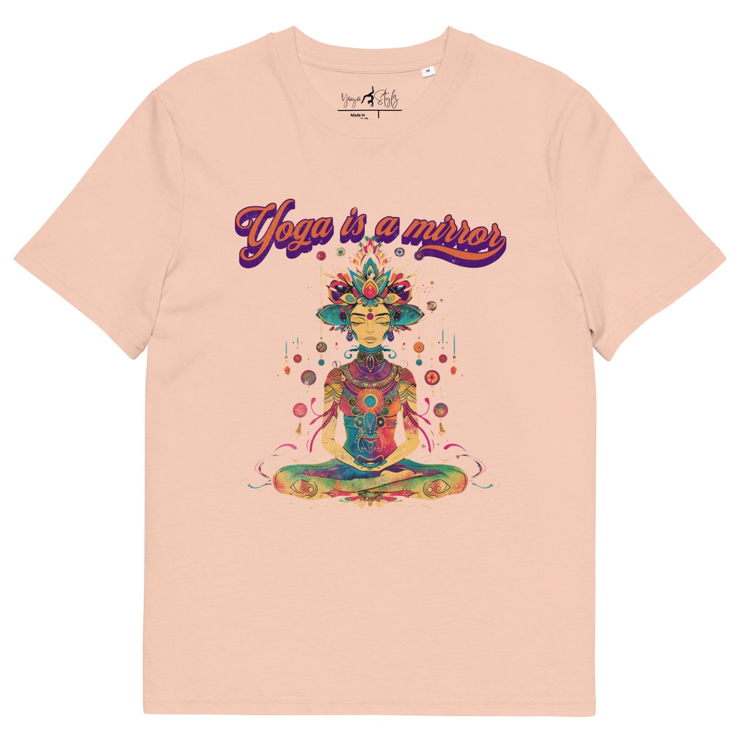 Unisex - Bio - Baumwoll - T-Shirt Yoga is a Mirror - YogaStylz