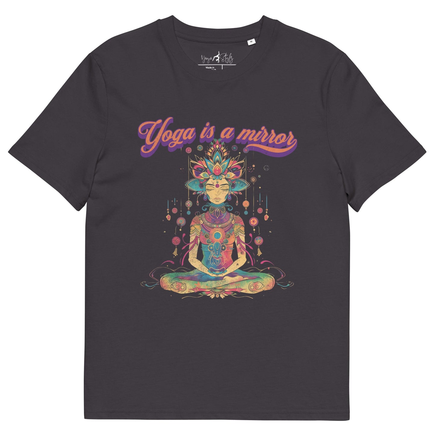 Unisex - Bio - Baumwoll - T-Shirt Yoga is a Mirror - YogaStylz