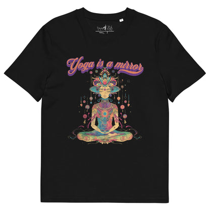 Unisex - Bio - Baumwoll - T-Shirt Yoga is a Mirror - YogaStylz