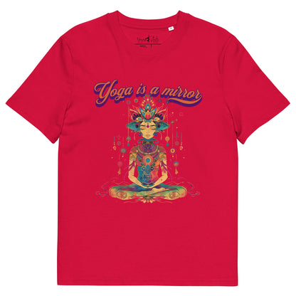Unisex - Bio - Baumwoll - T-Shirt Yoga is a Mirror - YogaStylz