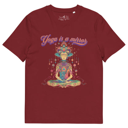 Unisex - Bio - Baumwoll - T-Shirt Yoga is a Mirror - YogaStylz