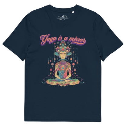 Unisex - Bio - Baumwoll - T-Shirt Yoga is a Mirror - YogaStylz