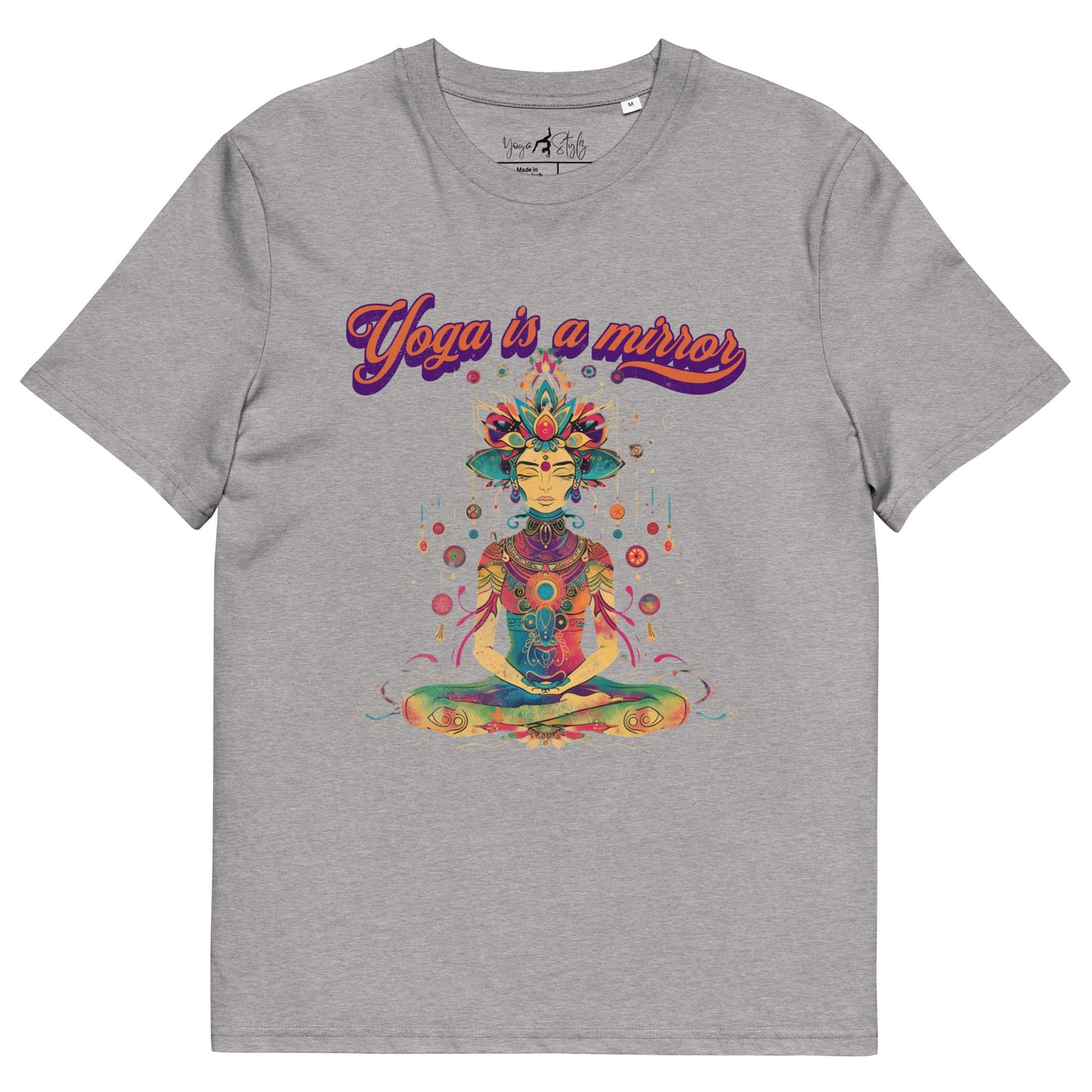 Unisex - Bio - Baumwoll - T-Shirt Yoga is a Mirror - YogaStylz