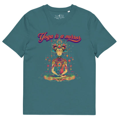 Unisex - Bio - Baumwoll - T-Shirt Yoga is a Mirror - YogaStylz