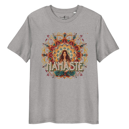 Unisex - Bio - Baumwoll - T-Shirt Yoga Shirt mit spirituellem Mandala - Design - YogaStylz