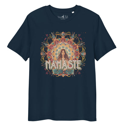 Unisex - Bio - Baumwoll - T-Shirt Yoga Shirt mit spirituellem Mandala - Design - YogaStylz