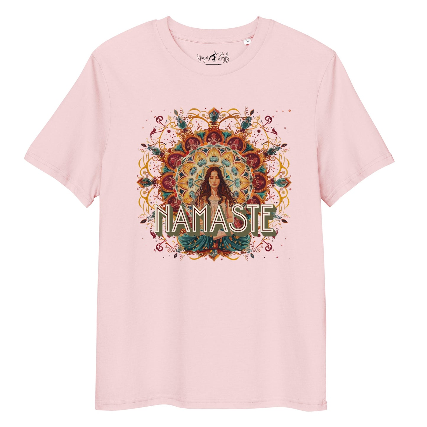 Unisex - Bio - Baumwoll - T-Shirt Yoga Shirt mit spirituellem Mandala - Design - YogaStylz