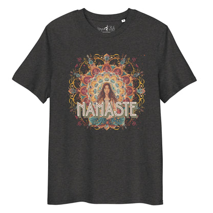Unisex - Bio - Baumwoll - T-Shirt Yoga Shirt mit spirituellem Mandala - Design - YogaStylz