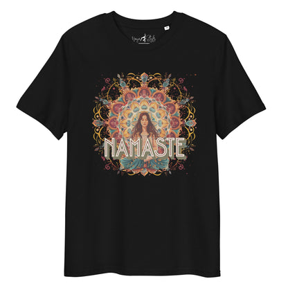 Unisex - Bio - Baumwoll - T-Shirt Yoga Shirt mit spirituellem Mandala - Design - YogaStylz