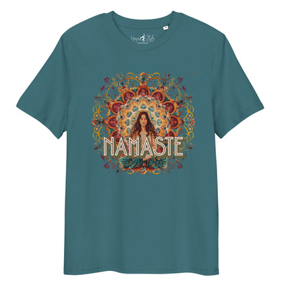 Unisex - Bio - Baumwoll - T-Shirt Yoga Shirt mit spirituellem Mandala - Design - YogaStylz