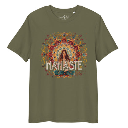 Unisex - Bio - Baumwoll - T-Shirt Yoga Shirt mit spirituellem Mandala - Design - YogaStylz