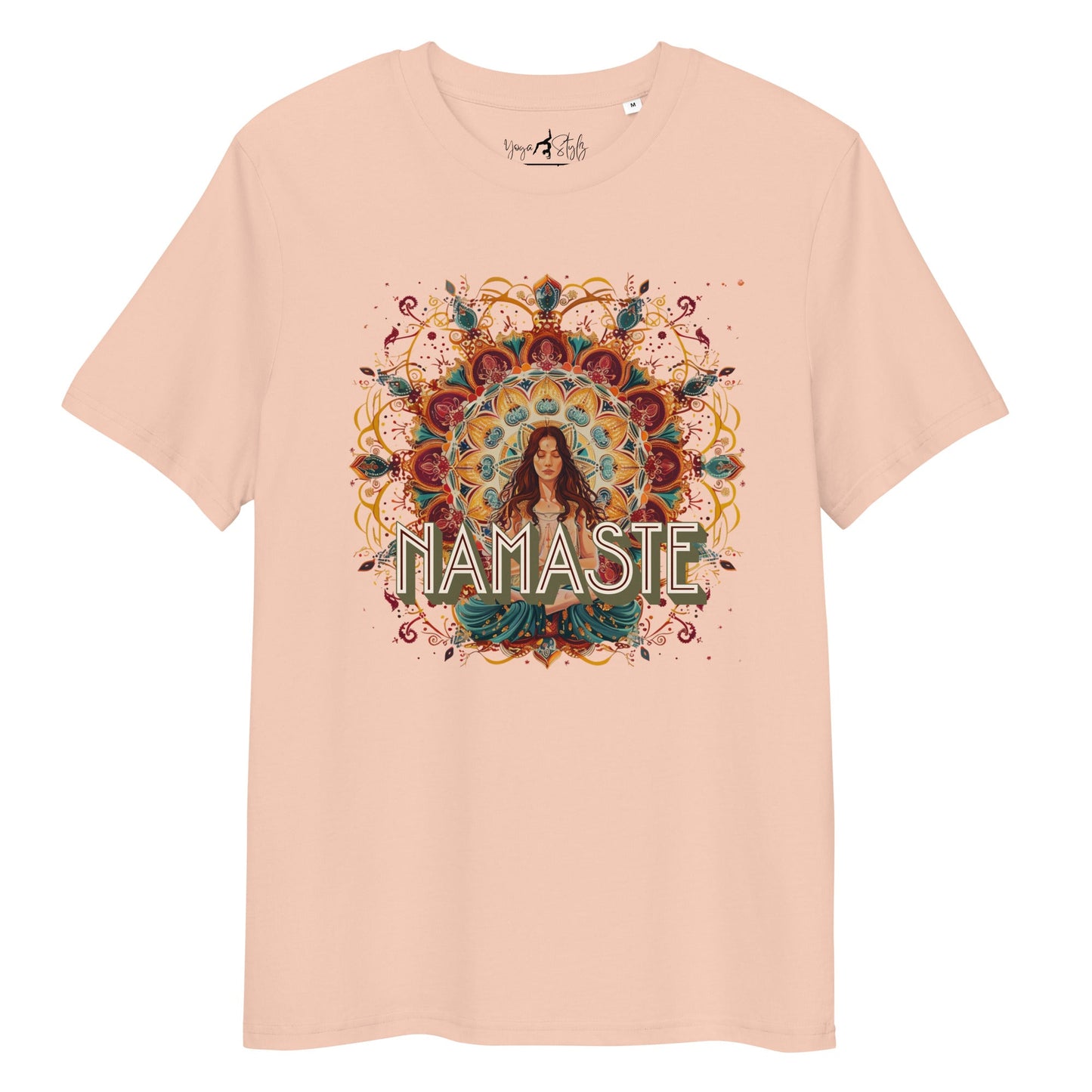 Unisex - Bio - Baumwoll - T-Shirt Yoga Shirt mit spirituellem Mandala - Design - YogaStylz