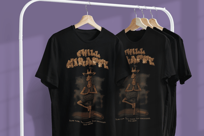 Unisex - Bio - Baumwoll - T-Shirt "Zen Giraffe" - YogaStylz