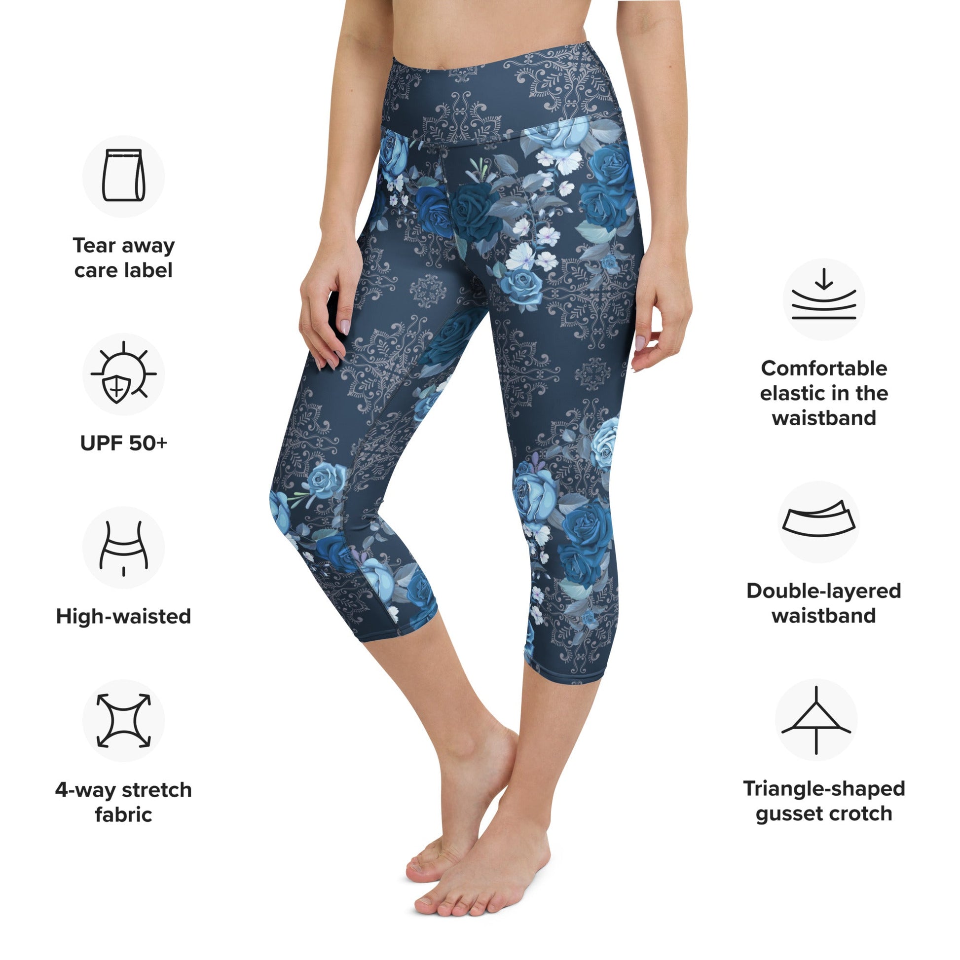 Yoga - Capri - Leggings Boho Blumen - YogaStylz