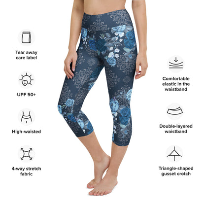 Yoga - Capri - Leggings Boho Blumen - YogaStylz