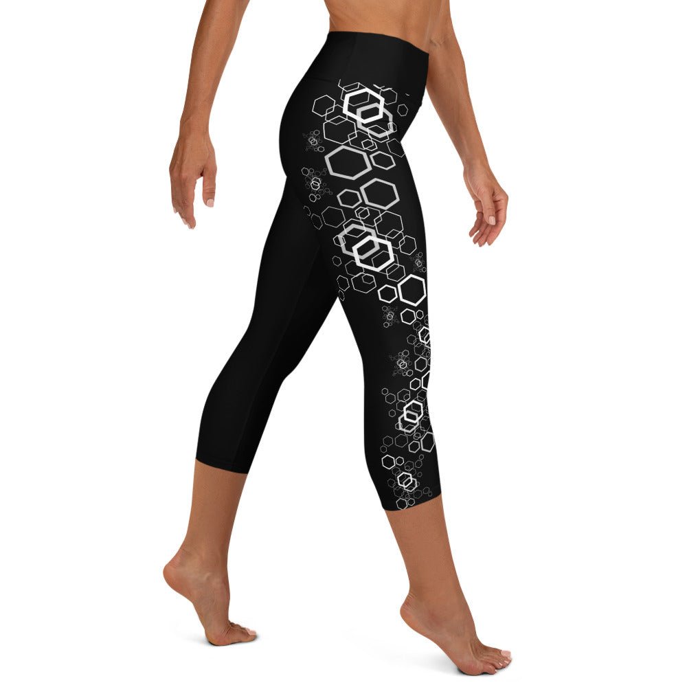 Yoga - Capri - Leggings im geometrischen Muster - YogaStylz
