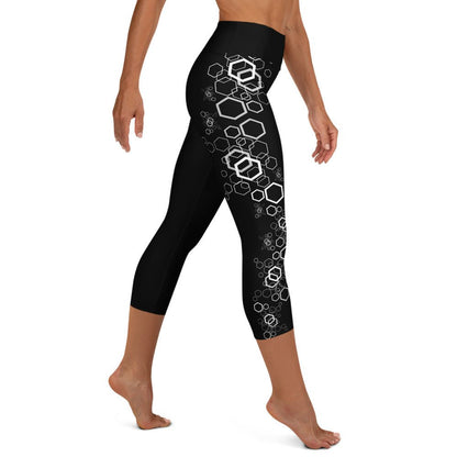 Yoga - Capri - Leggings im geometrischen Muster - YogaStylz
