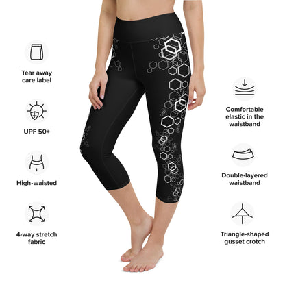 Yoga - Capri - Leggings im geometrischen Muster - YogaStylz