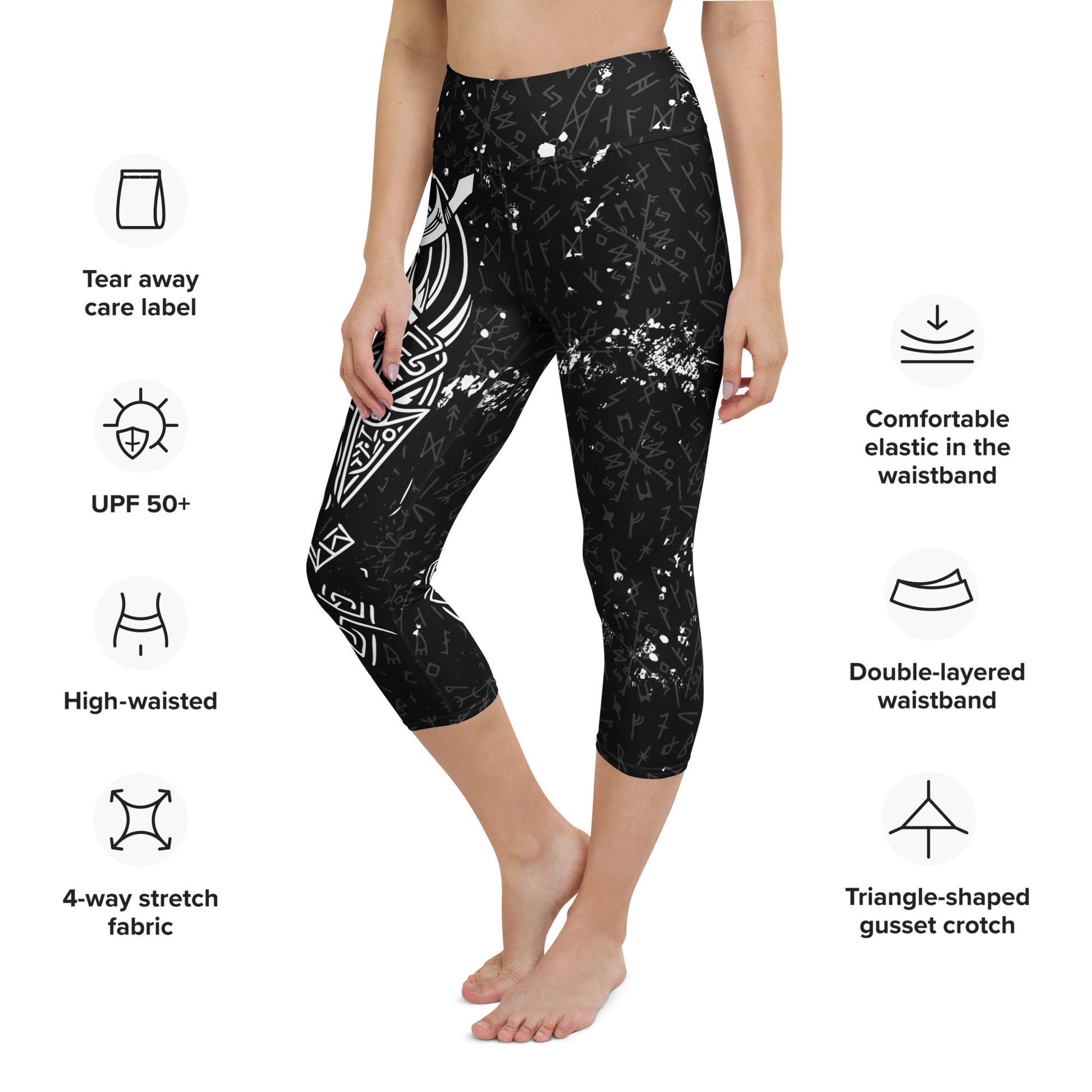 Yoga - Capri - Leggings im Wikinger Design - YogaStylz