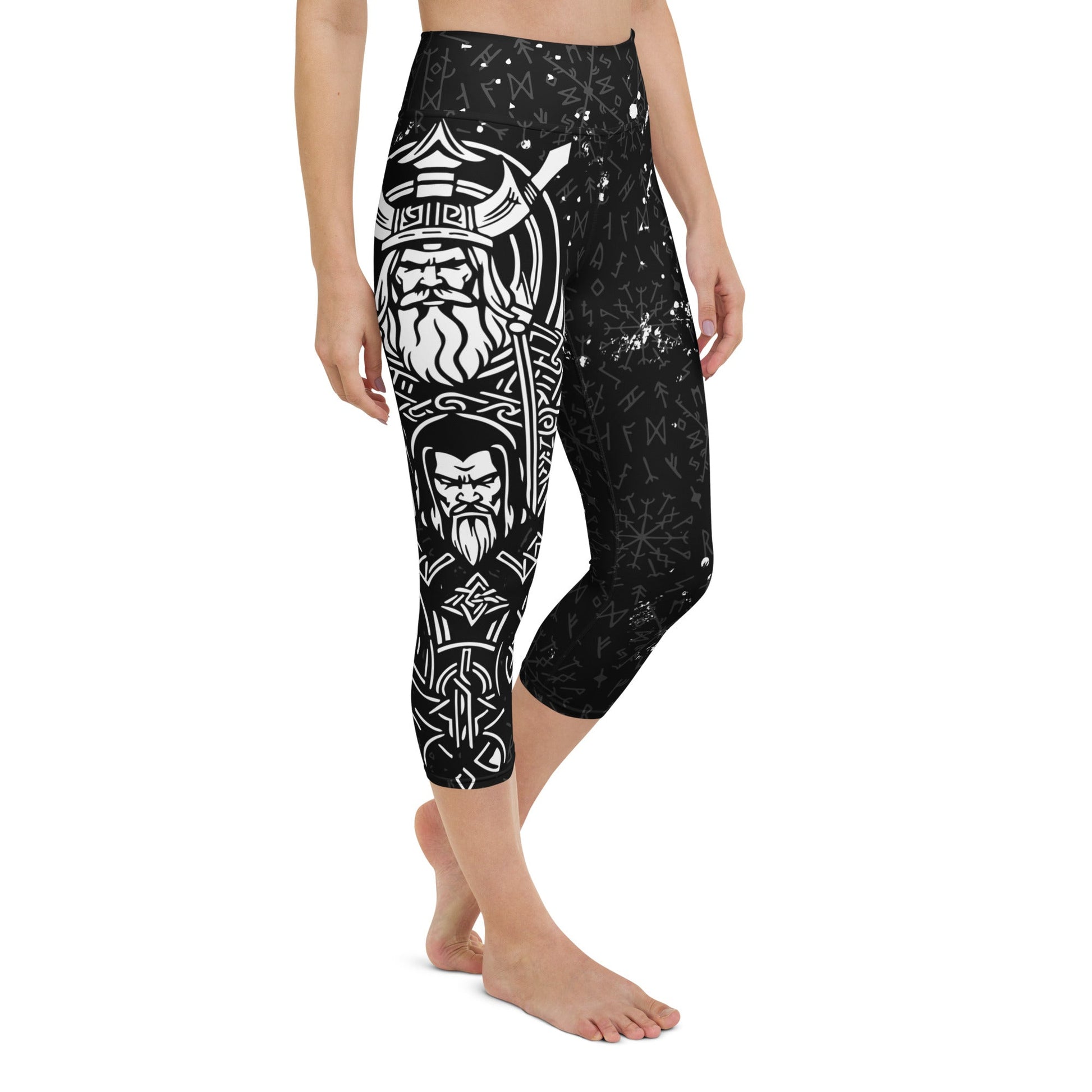 Yoga - Capri - Leggings im Wikinger Design - YogaStylz