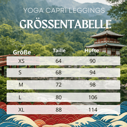 Yoga - Capri - Leggings mit abstraktem Muster - YogaStylz