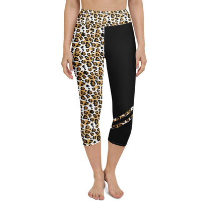Yoga - Capri - Leggings mit Leoparden Print - YogaStylz