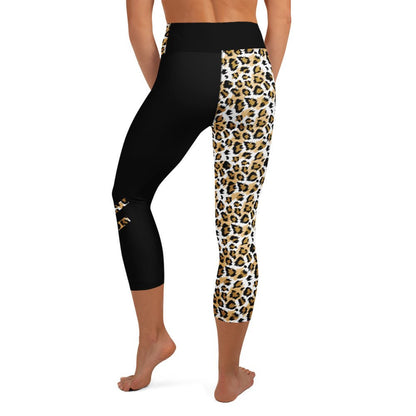 Yoga - Capri - Leggings mit Leoparden Print - YogaStylz
