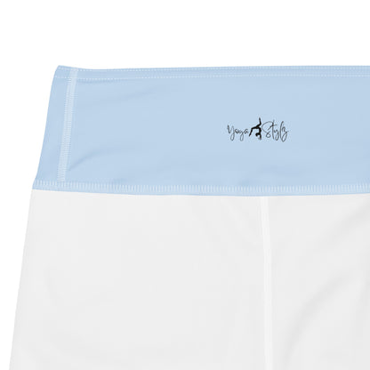 Yoga - Leggings Hellblau Abstrakt - YogaStylz