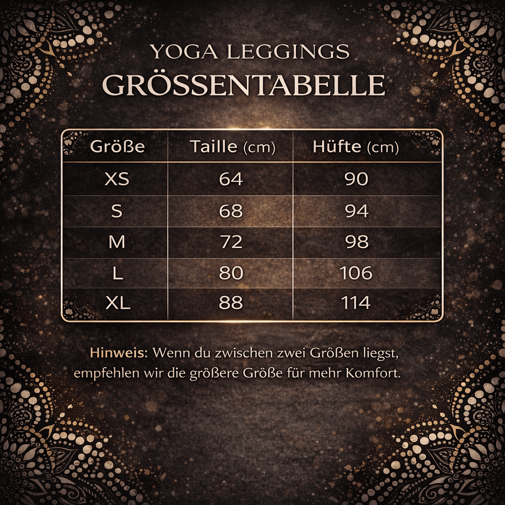 Yoga - Leggings Mandala – Schwarz - Weiß - Boho Sporthose Damen - YogaStylz