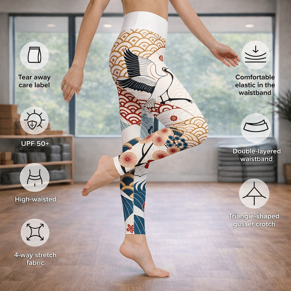 Yoga - Leggings mit abstraktem Muster - YogaStylz