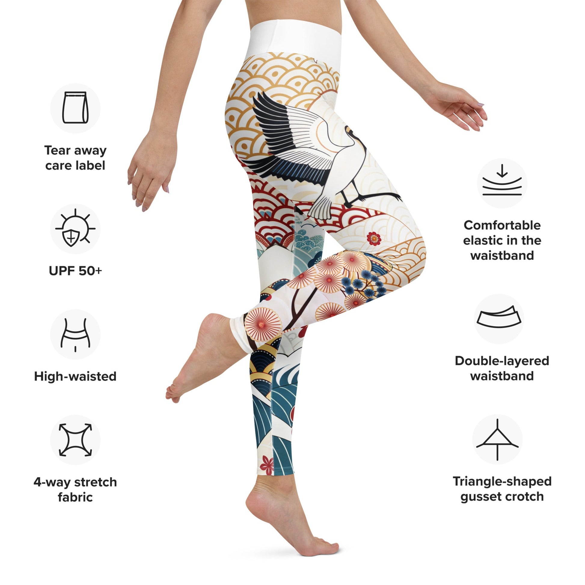 Yoga - Leggings mit abstraktem Muster - YogaStylz