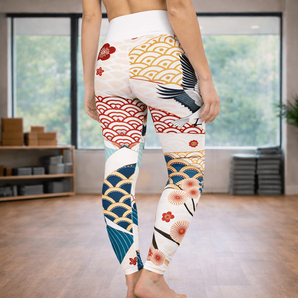 Yoga - Leggings mit abstraktem Muster - YogaStylz