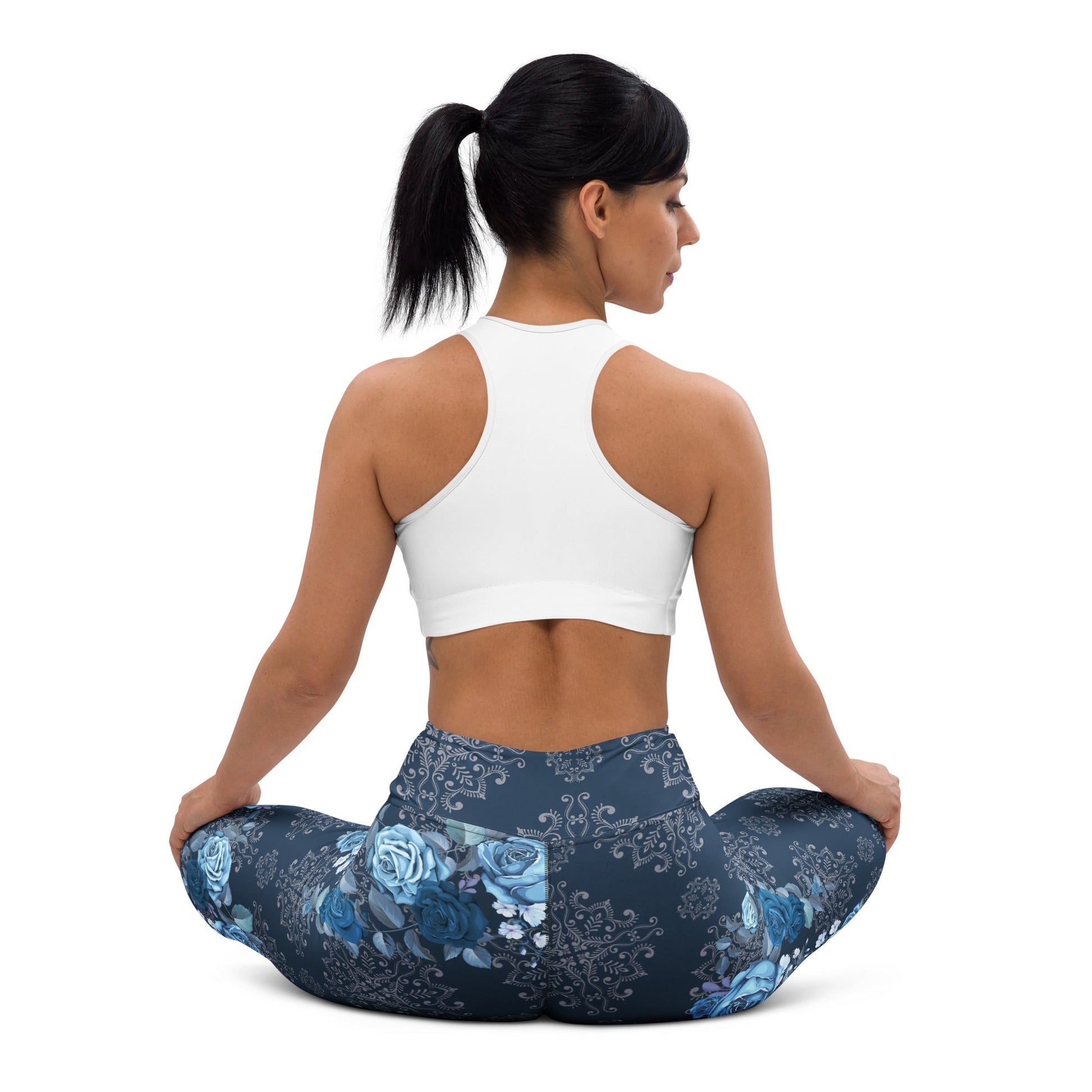 Yoga - Leggings mit Blumenmuster - YogaStylz