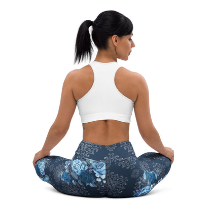 Yoga - Leggings mit Blumenmuster - YogaStylz