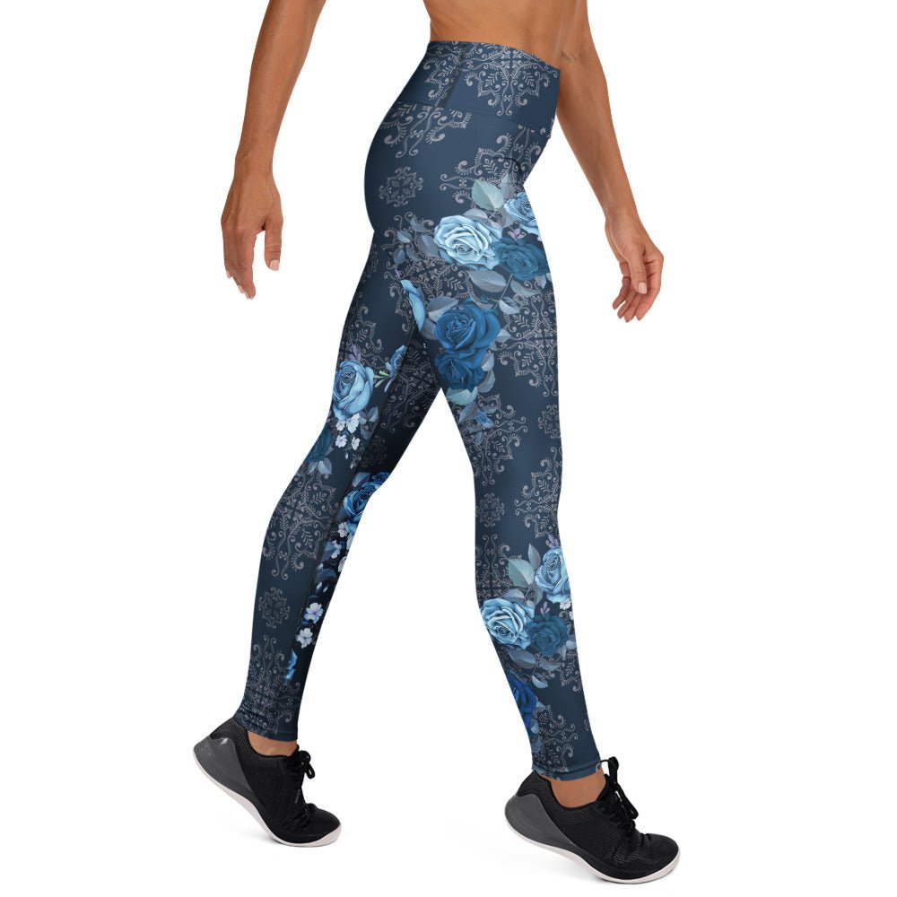 Yoga - Leggings mit Blumenmuster - YogaStylz