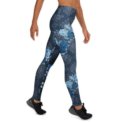 Yoga - Leggings mit Blumenmuster - YogaStylz