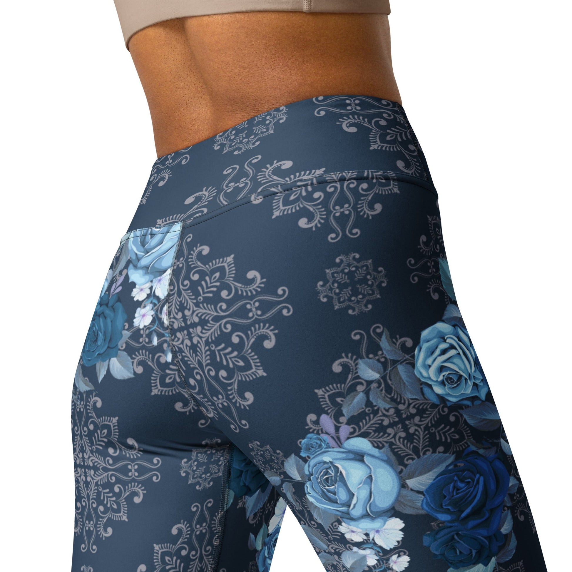 Yoga - Leggings mit Blumenmuster - YogaStylz
