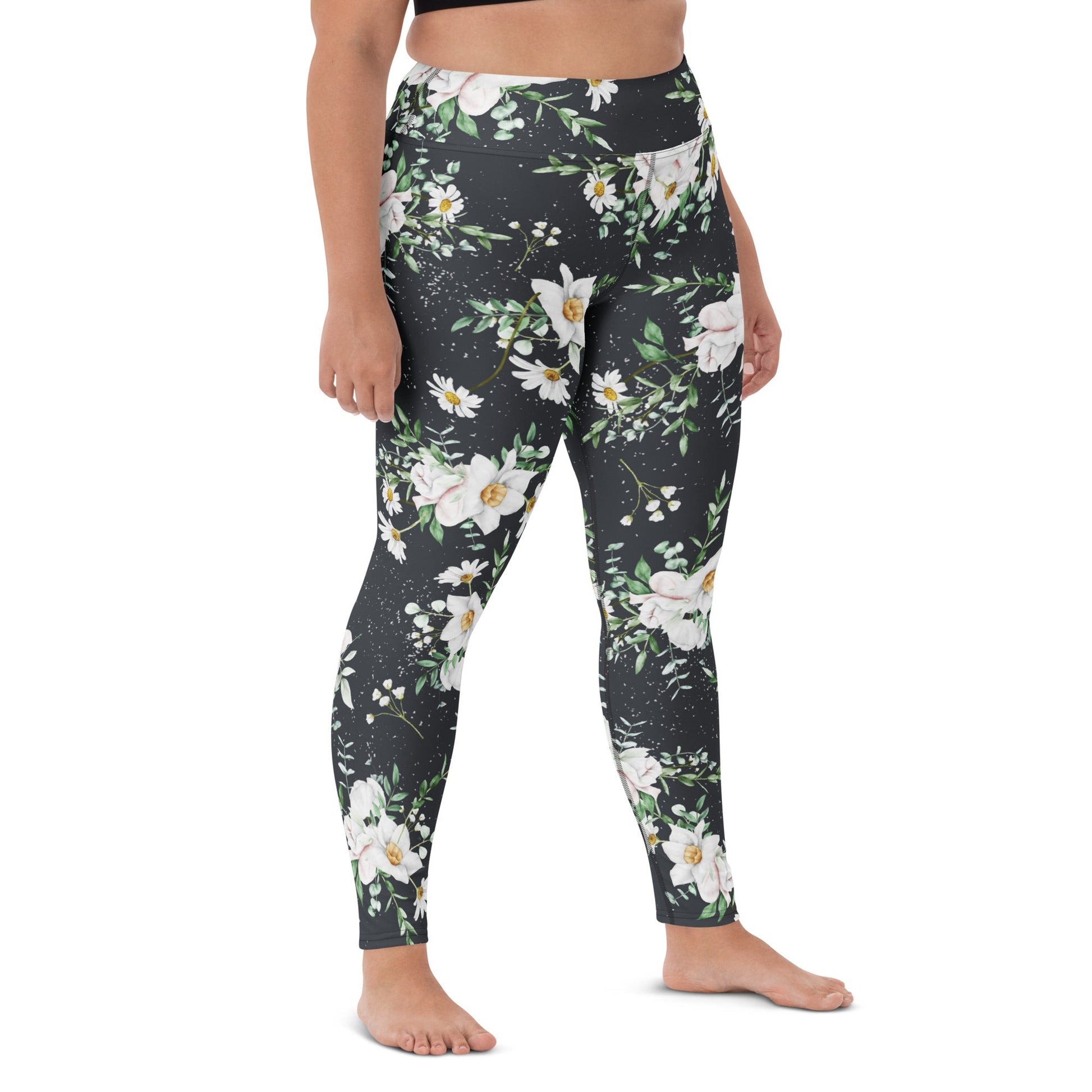 Yoga - Leggings mit floralem Muster - YogaStylz