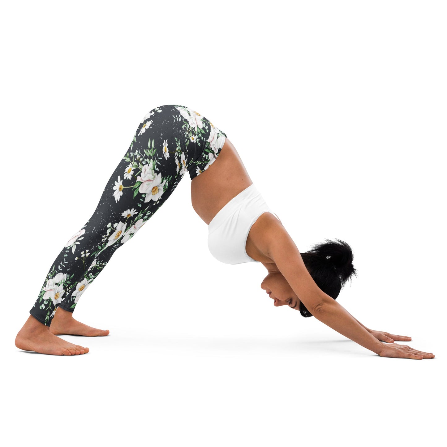 Yoga - Leggings mit floralem Muster - YogaStylz