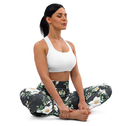 Yoga - Leggings mit floralem Muster - YogaStylz