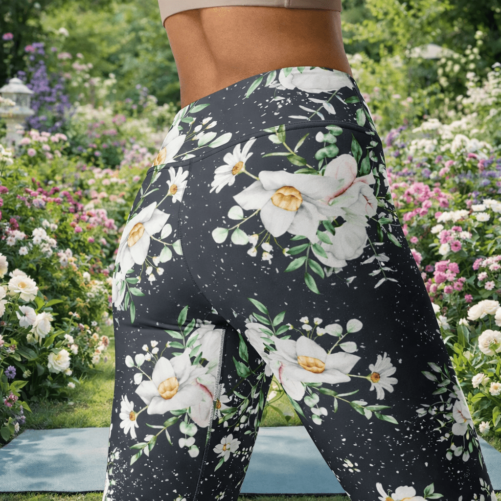Yoga - Leggings mit floralem Muster - YogaStylz