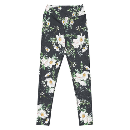 Yoga - Leggings mit floralem Muster - YogaStylz