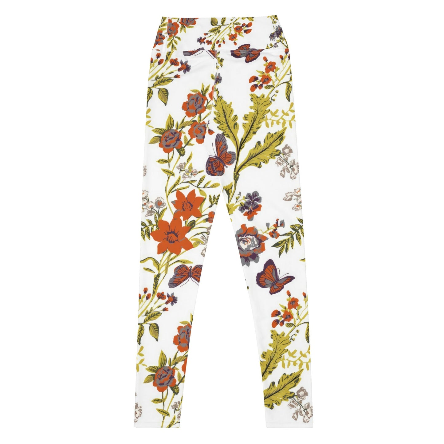 Yoga - Leggings mit Herbstlich Floralem Muster - YogaStylz