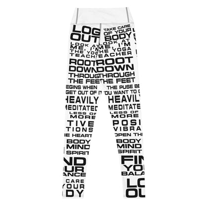 Yoga - Leggings mit inspirierenden Affirmationen - YogaStylz