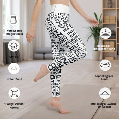 Yoga - Leggings mit inspirierenden Affirmationen - YogaStylz
