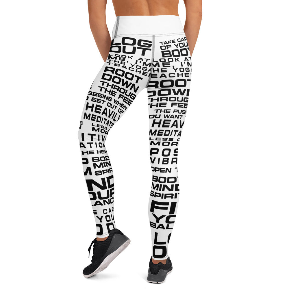 Yoga - Leggings mit inspirierenden Affirmationen - YogaStylz